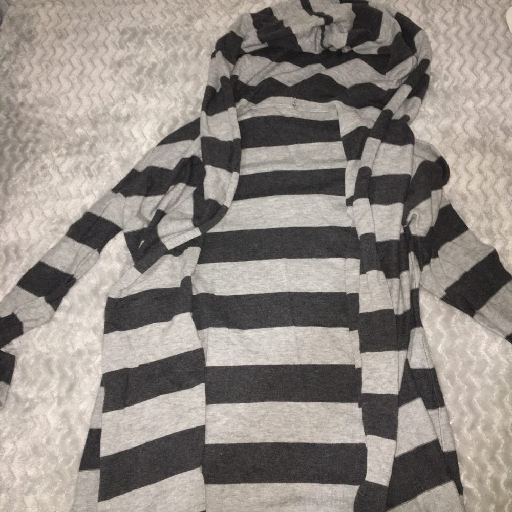 Striped Grey Cardigan